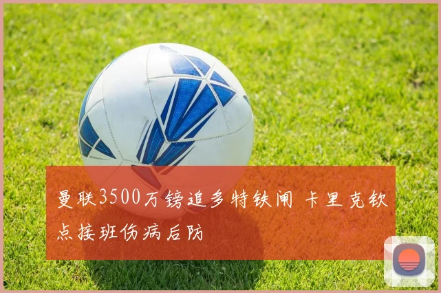 曼联3500万镑追多特铁闸 卡里克钦点接班伤病后防